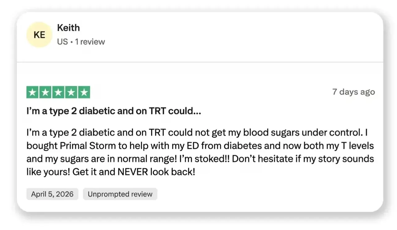 Keith's Trustpilot screenshot with 5 stars